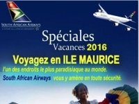 SAA SOUTH AFRICAN AIRWAYS – Spéciales vacances 2016, Voyagez en Îles Maurice