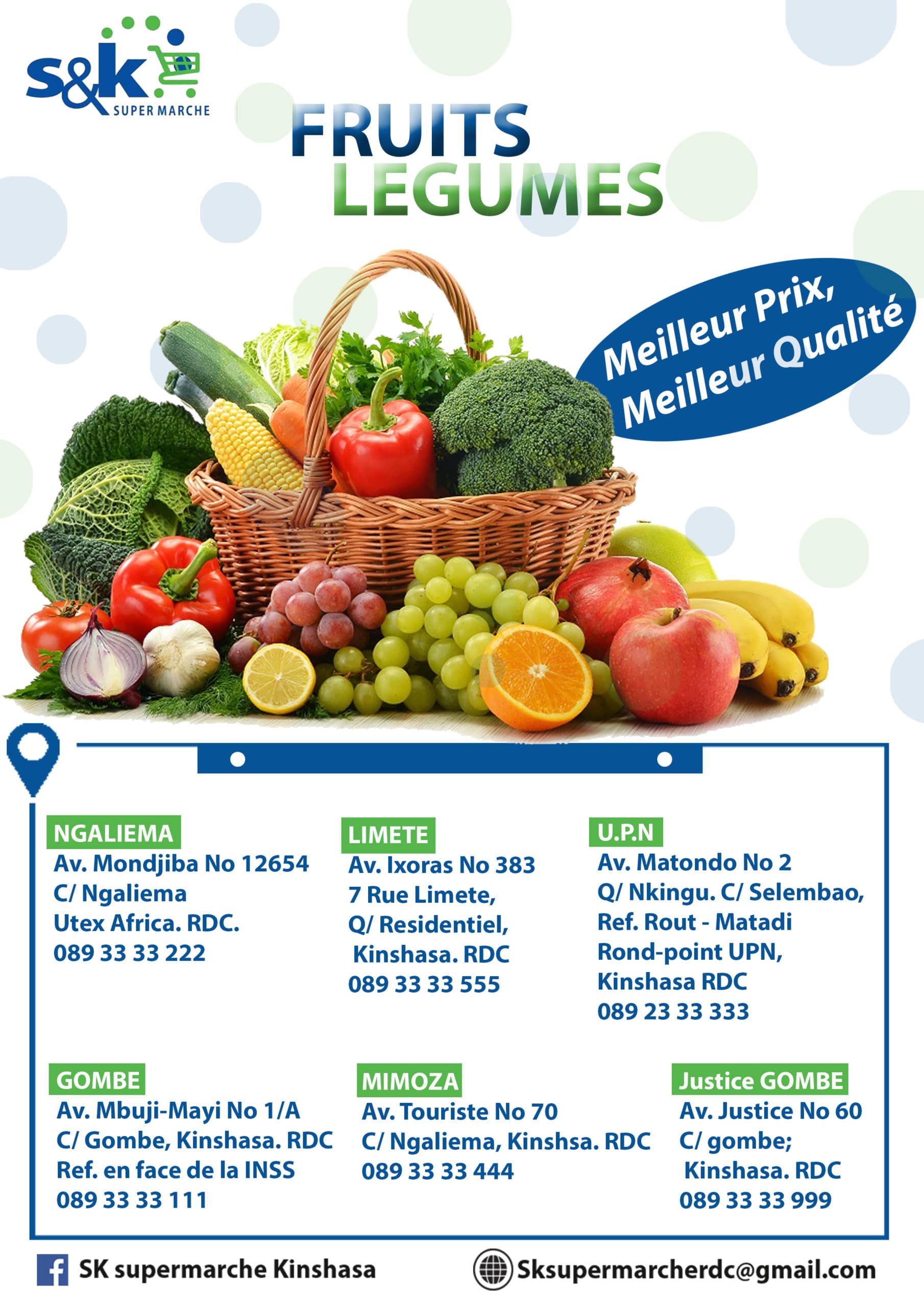 S&K SUPER MARKET THE BEST IN TOWN FOR FRESH FRUITS AND VEGETABLES