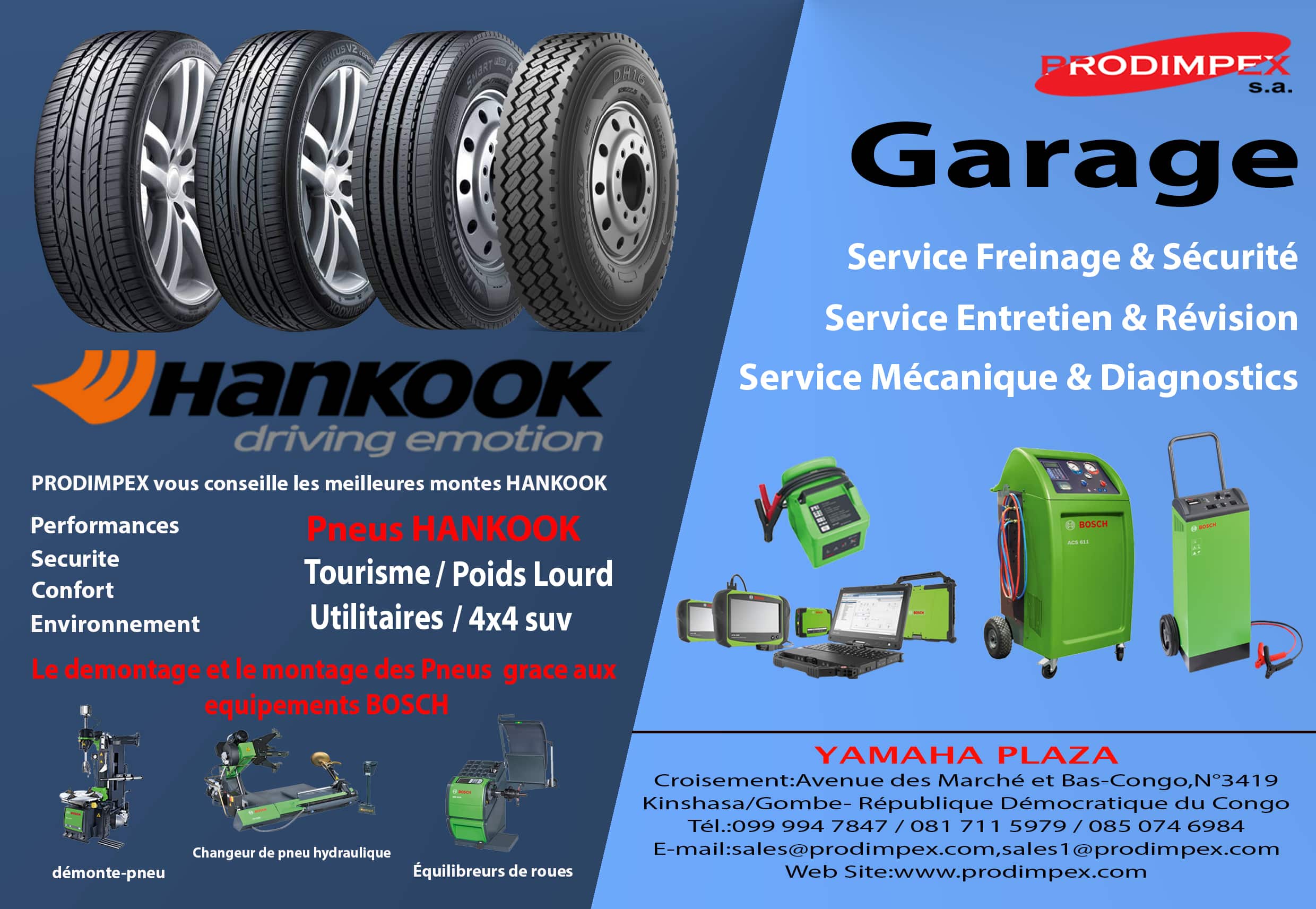 PNEUS HANKOOK ET SERVICES GARAGE