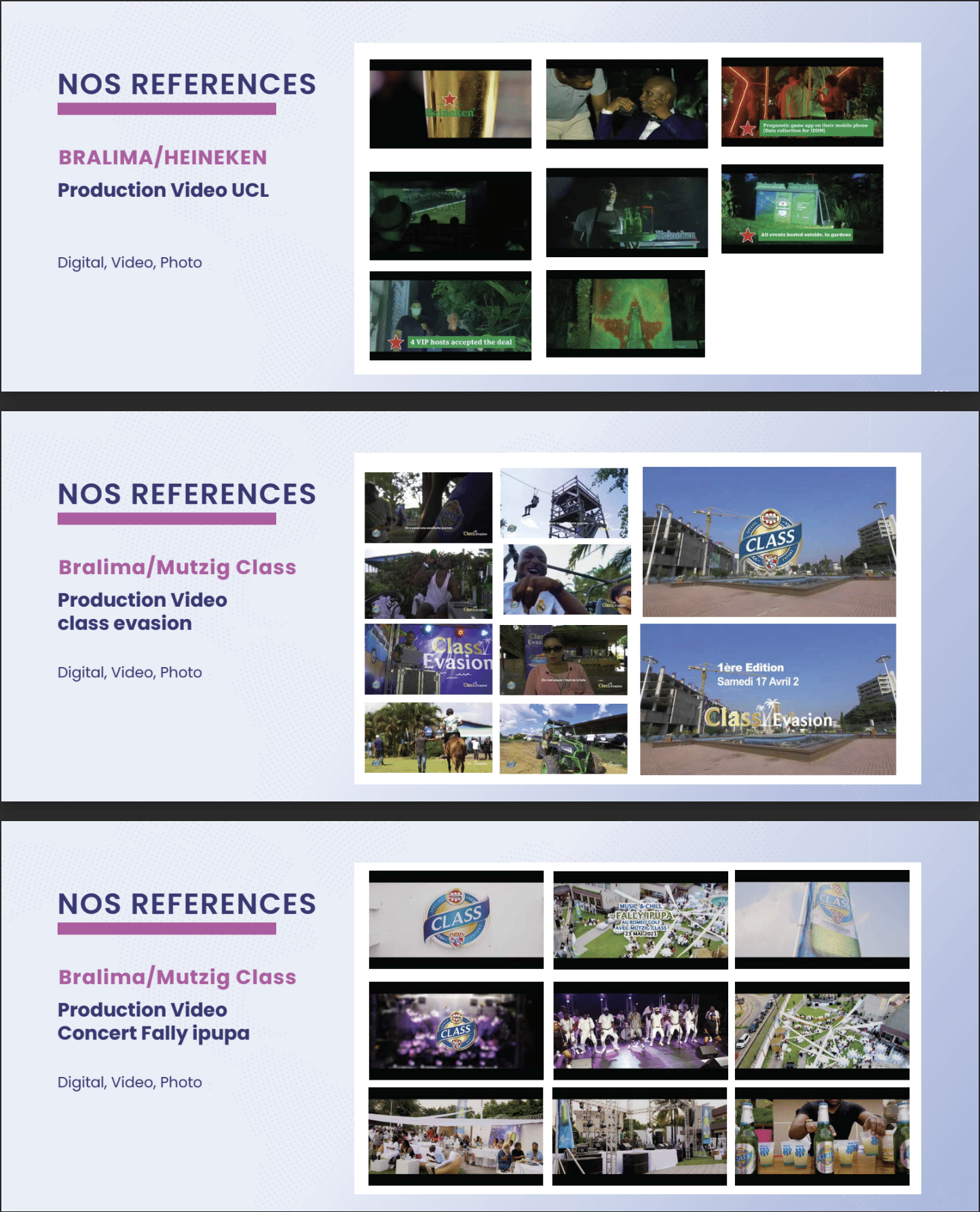 NOS REFERENCES