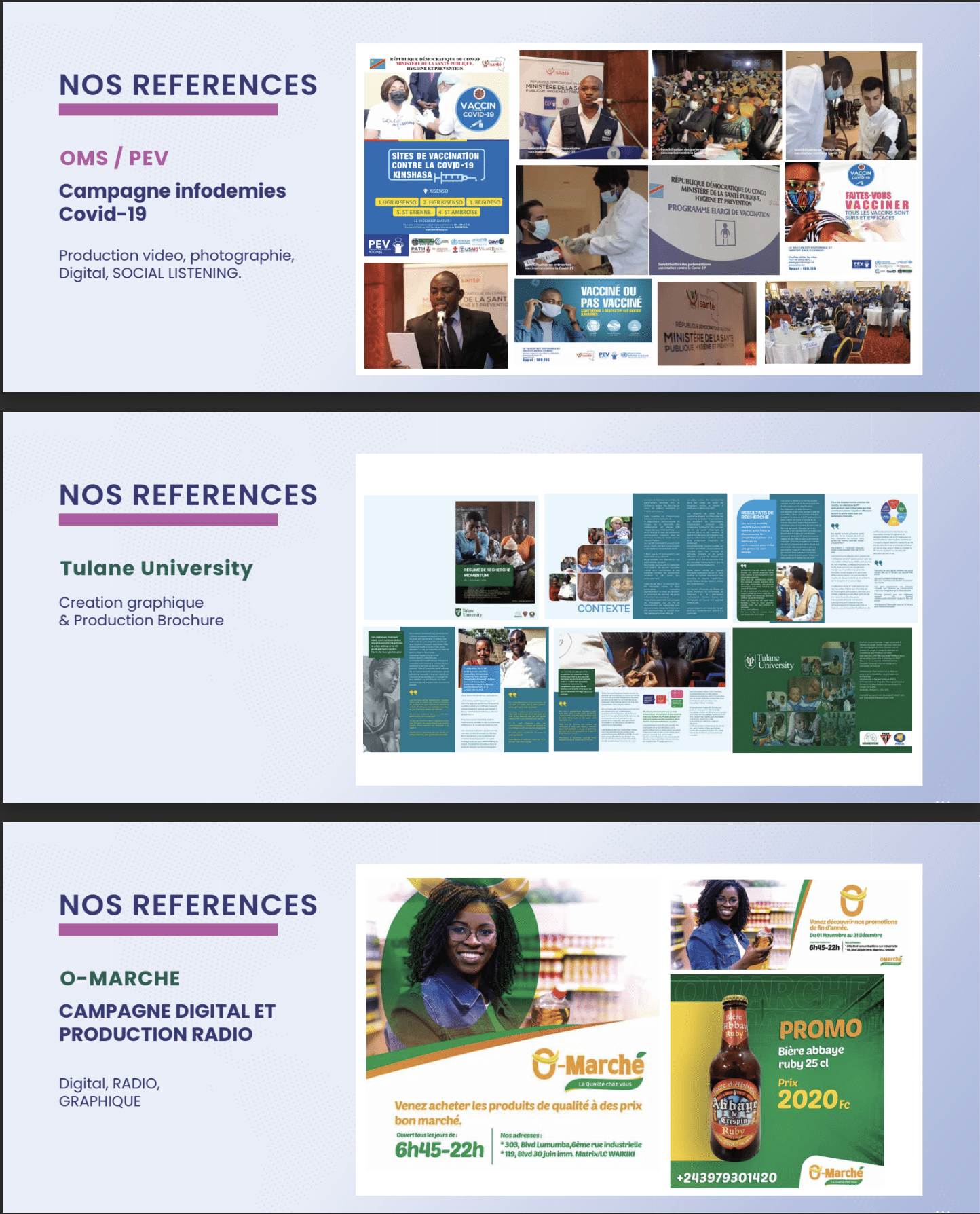 NOS REFERENCES – 4